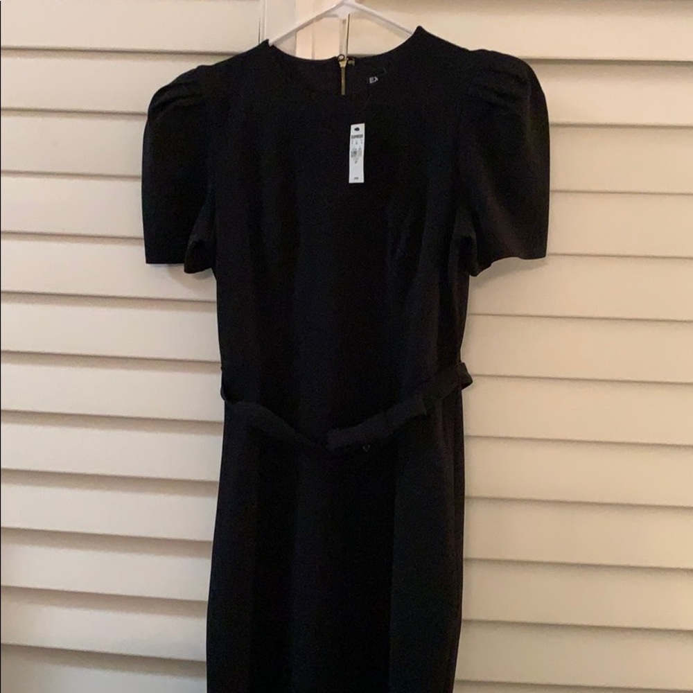 EXPRESS belted black dress
